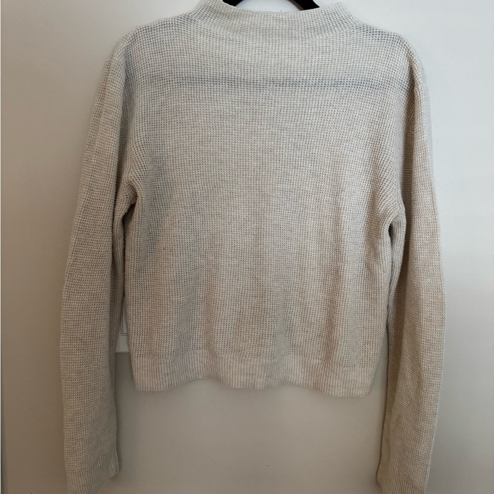 American Eagle Outfitters Cream Turtleneck Sweater